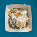 Fonio et Pois chiche avec du Saumon et Sauce crème