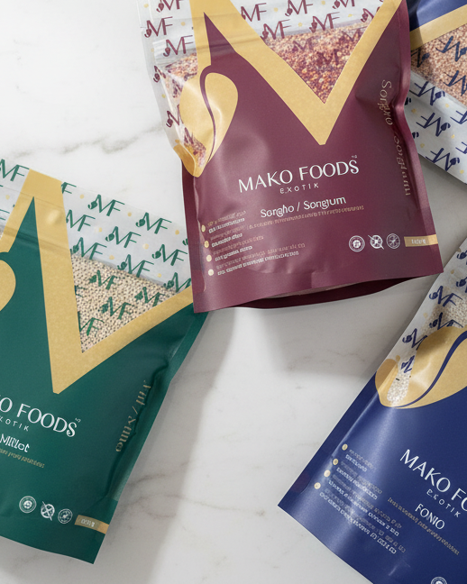 Ensemble saveurs exotiques – Mil + Sorgho + Fonio torréfié