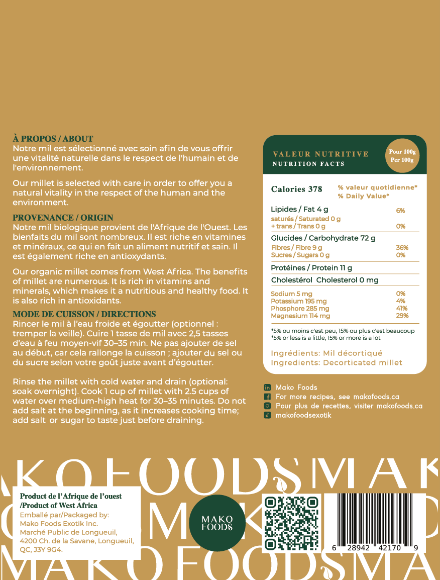 Exotic Flavors Set – Millet + Sorghum + Roasted Fonio