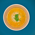 Potage de citrouilles au gingembre et sorgho