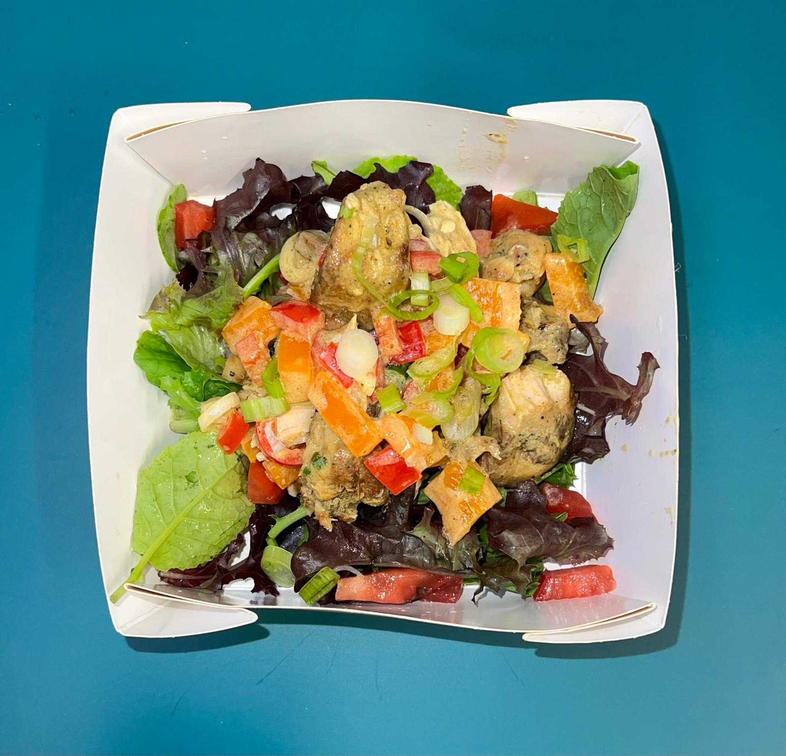 Poulet à la moutarde et au poivron