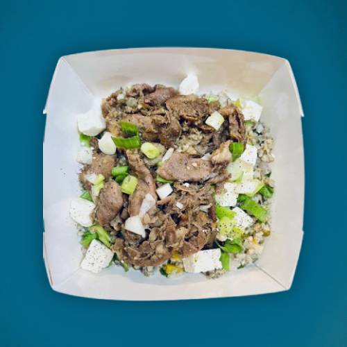 Rouleau d’agneau & Salade de Mil et Féta