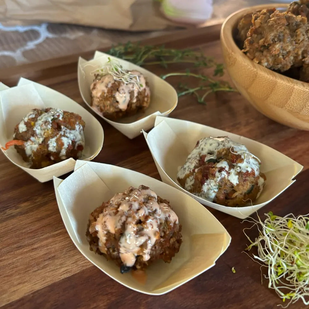 Boulette de Mil / Sorgho avec viande hachée de veau