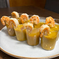 Potages avec crevettes