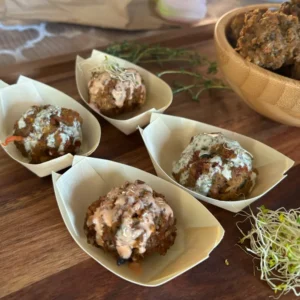 BOULETTES DE MIL / SORGHO AVEC VIANDE HACHÉE DE VEAU