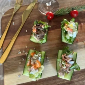 BARRE DE CONCOMBRE AVEC SALADE